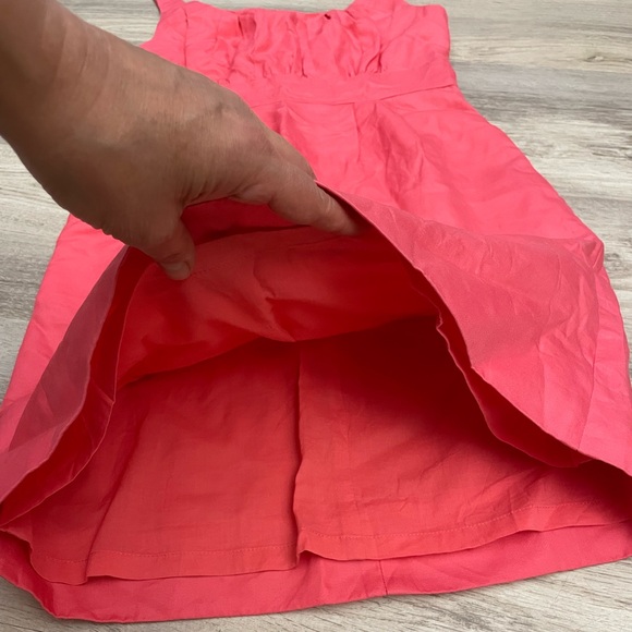 J. Crew Pink Sleeveless Silver Zip Back Above the Knee Sheath Dress Size 2P - Picture 12 of 16